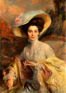 1906 - Portrait of Duchess Cecilie of Mecklenburg-Schwerin by Laszlo Philip Alexius