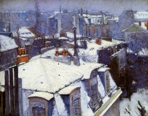 Gustave Caillebotte (1848-1894), Rooftops in the Snow